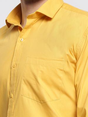 yellow cotton formal shirt - 14815599 - Standard Image - 4