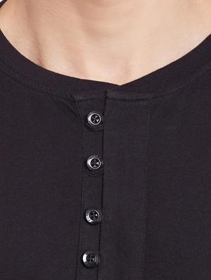 black cotton t-shirt - 14816006 - Standard Image - 4