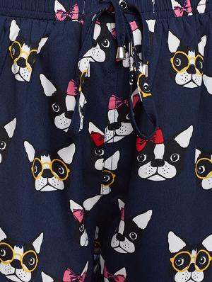 navy blue printed shorts - 14817633 - Standard Image - 4