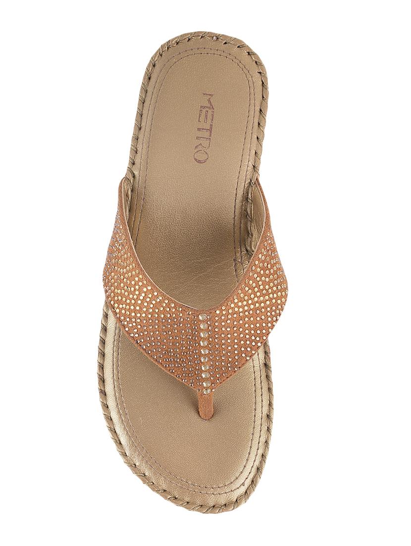 brown toe separator sandal - 14840963 - Zoom Image - 4