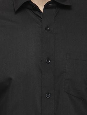black cotton formal shirt - 14841528 - Standard Image - 4