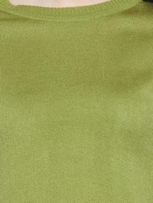 green solid pullover - 14844289 - Standard Image - 4