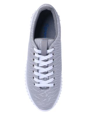 grey mesh lace up sport shoes - 14844923 - Standard Image - 4