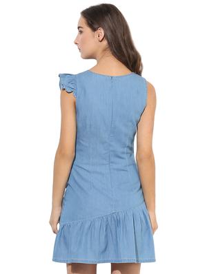 ruffle detail embroidered dress - 14845612 - Standard Image - 4