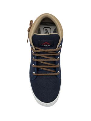 navy Canvas lace up sneaker - 14847299 - Standard Image - 4