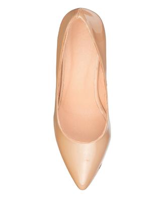 beige patent slip on pumps - 14847941 - Standard Image - 4
