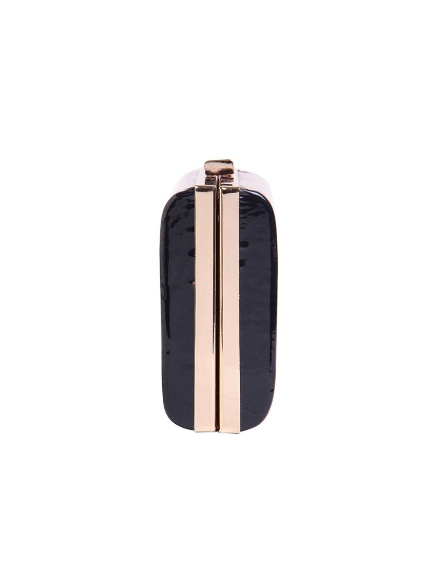 blue leatherette clutch - 14848428 - Zoom Image - 4
