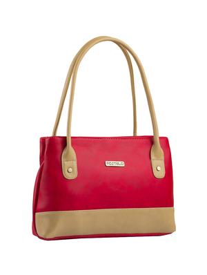 red leatherette regular handbag - 14848587 - Standard Image - 4