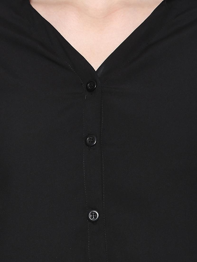 cold shoulder button up top - 14849430 - Zoom Image - 4