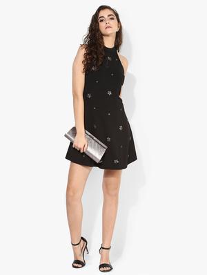 black a-line dress - 14850180 - Standard Image - 4