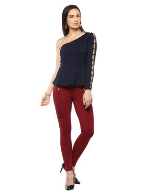 cut out single shoulder top - 14850250 - Standard Image - 4