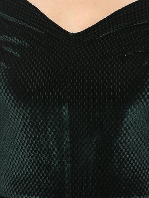 solid green peplum top - 14850290 - Standard Image - 4