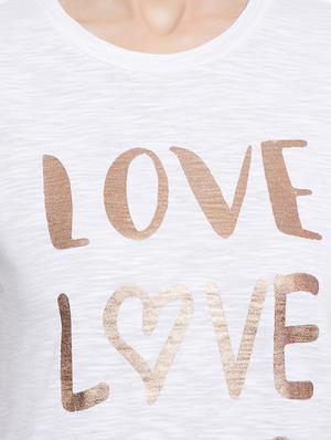 white graphic printed tee - 14860297 - Standard Image - 4