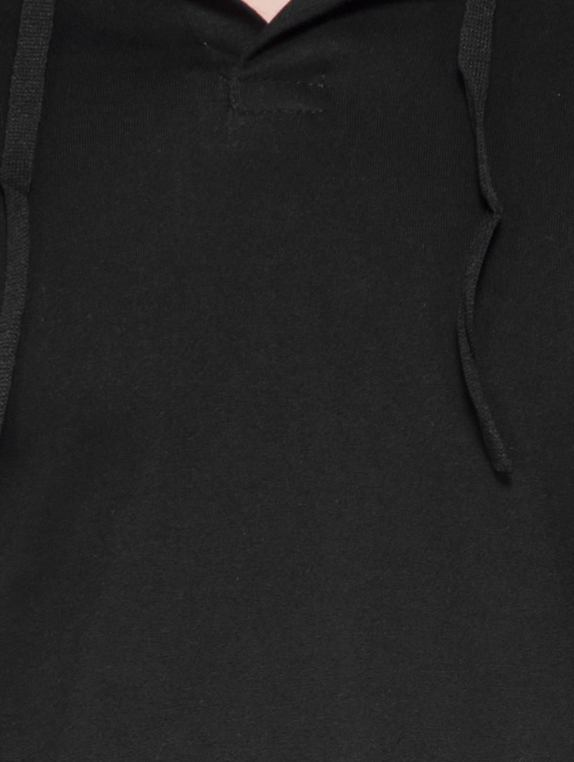 black cotton color block t-shirt - 14862058 - Zoom Image - 4