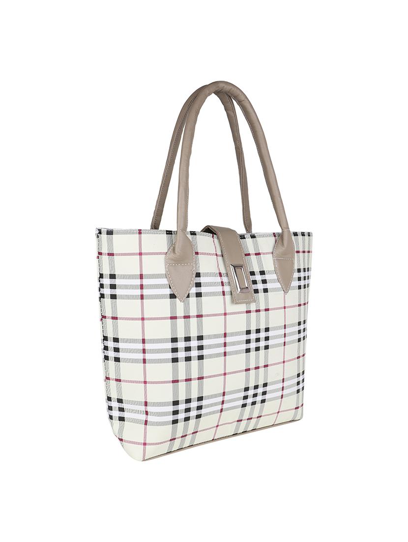 white leatherette regular handbag - 14863369 - Zoom Image - 4