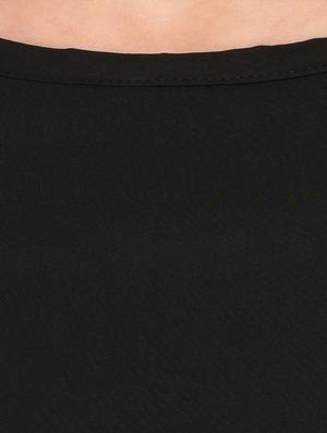 black solid cold shoulder top - 14864290 - Standard Image - 4
