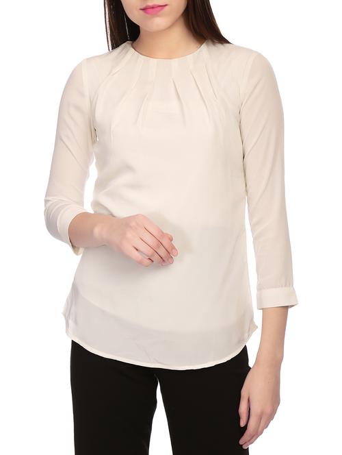 cream solid top - 14867021 - Standard Image - 1