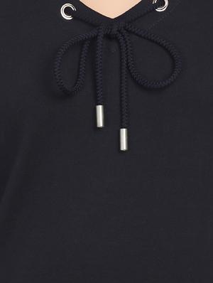 navy blue solid top - 14867023 - Standard Image - 4