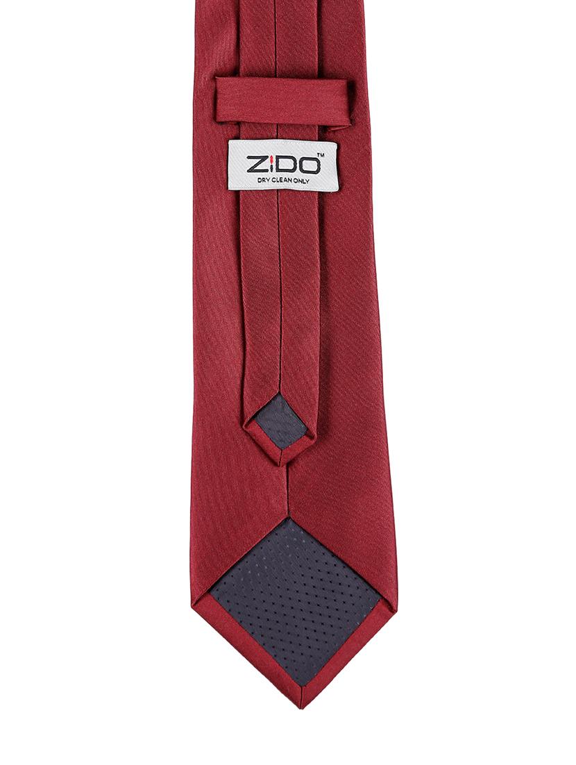 maroon satin tie - 14867378 - Zoom Image - 4