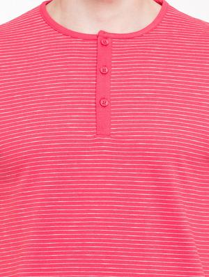 pink cotton striped t-shirt - 14869584 - Standard Image - 4
