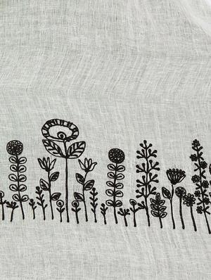 embroidered solid stole - 14870990 - Standard Image - 4