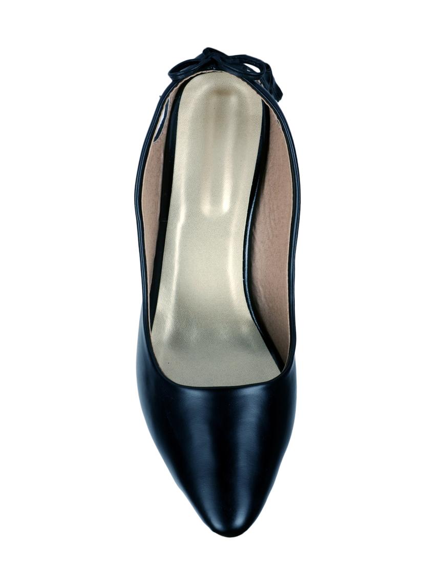 black pu slip on pumps - 14873015 - Zoom Image - 4