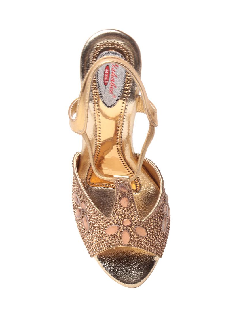 gold back strap sandal - 14873056 - Zoom Image - 4