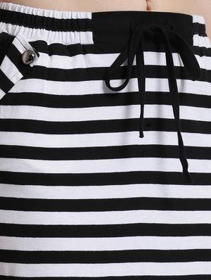 Draw-string waist striped skirt - 14873126 - Standard Image - 4