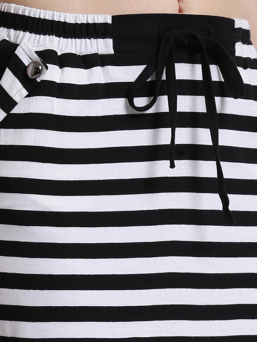 Draw-string waist striped skirt - 14873126 - Zoom Image - 4
