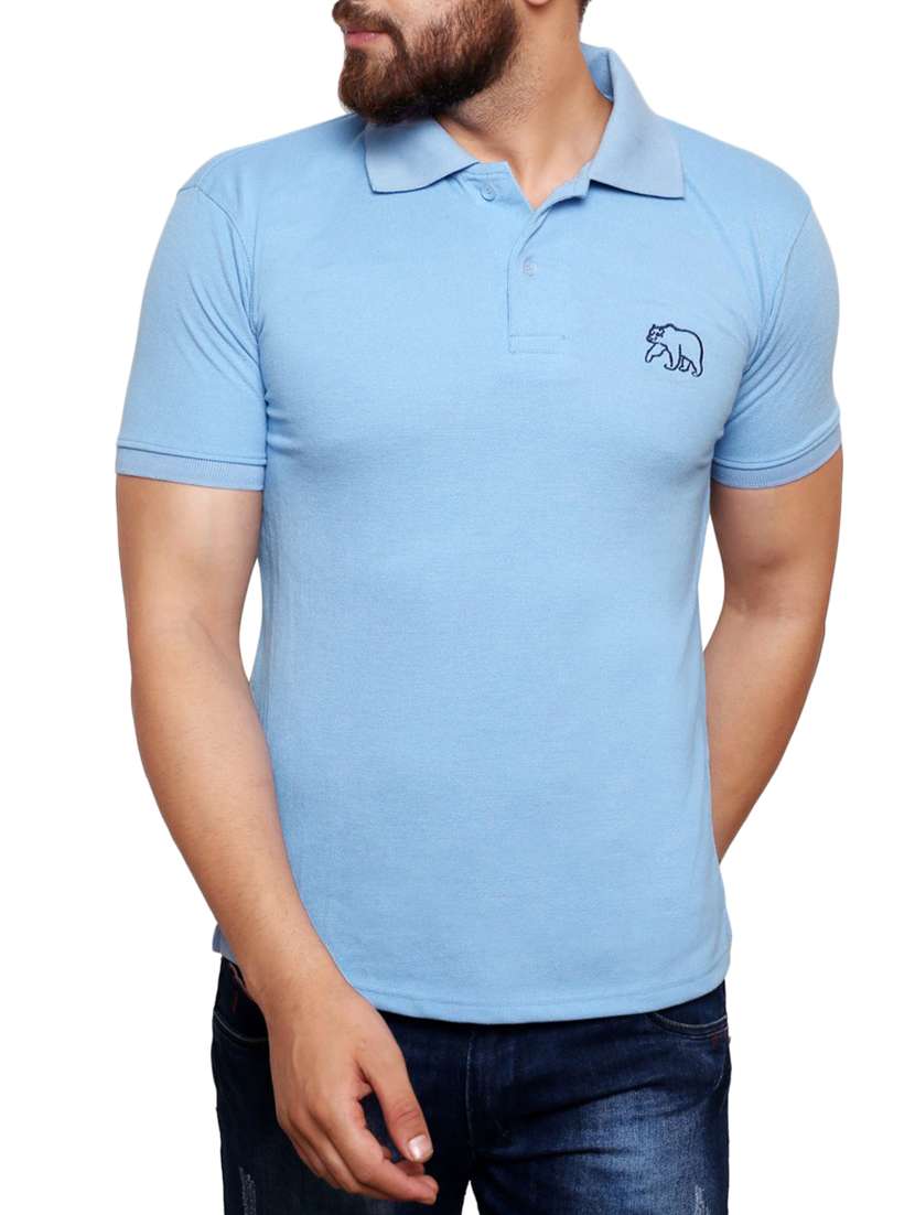light blue cotton t-shirt