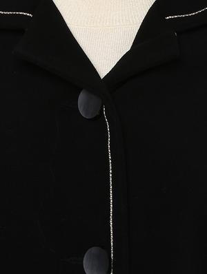 solid black trench/overcoat - 14876078 - Standard Image - 4