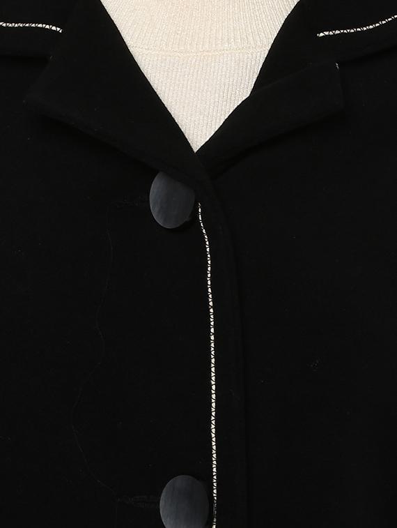 solid black trench/overcoat - 14876078 - Zoom Image - 4