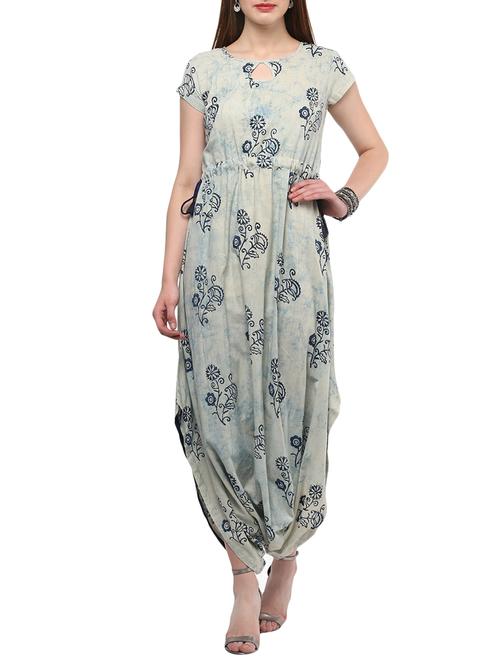 Cowl printed kurta - 14876842 - Standard Image - 1
