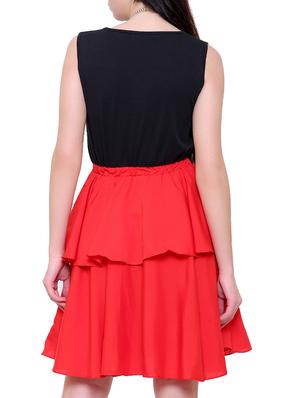 v-neck layered dress - 14880836 - Standard Image - 4