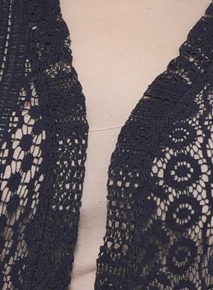 Dark blue crocheted shrug - 14882832 - Standard Image - 4