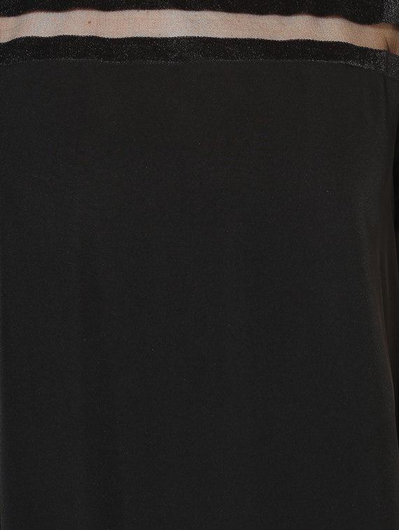 sheer paneled a-line plus dress - 14882842 - Zoom Image - 4