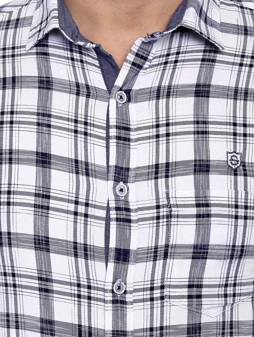 white cotton casual shirt - 14883204 - Zoom Image - 4