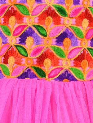 pink net frock - 14884684 - Standard Image - 4