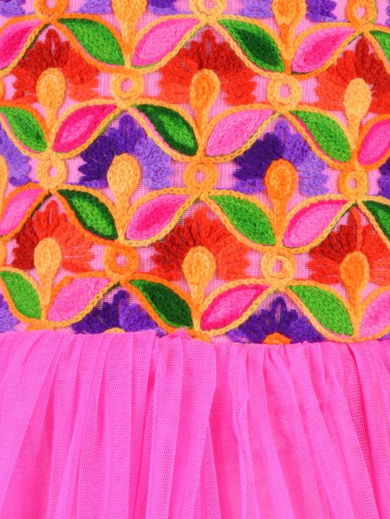 pink net frock - 14884684 - Zoom Image - 4