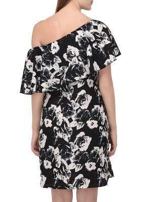 black printed layered dress - 14884739 - Standard Image - 4