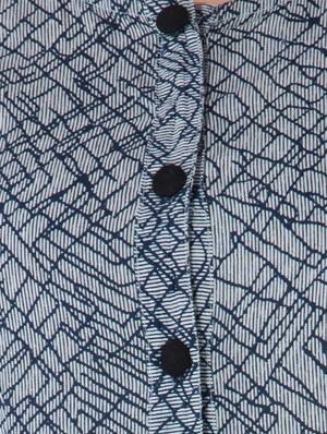 grey cotton flared kurta - 14885592 - Standard Image - 4