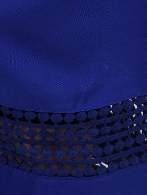 blue viscose straight palazzo - 14886013 - Standard Image - 4