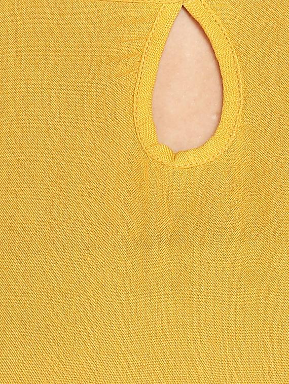 solid yellow rayon top - 14886253 - Zoom Image - 4