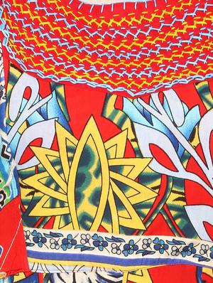 red printed maxi dress - 14887779 - Standard Image - 4