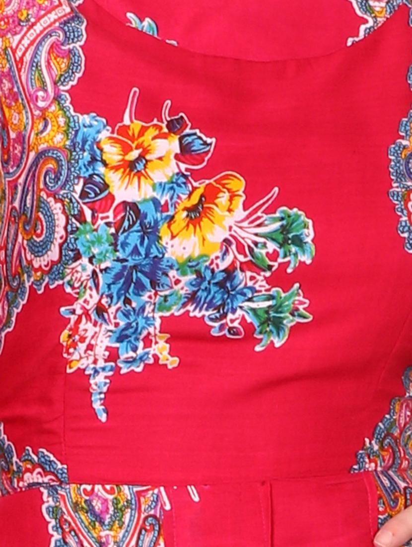 red printed maxi dress - 14887791 - Zoom Image - 4