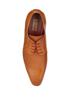 tan Leather formal derby - 14888372 - Standard Image - 4