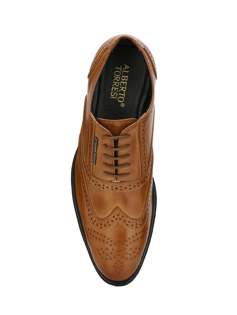 tan leatherette formal brouge - 14888384 - Zoom Image - 4