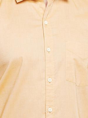 yellow cotton casual shirt - 14888535 - Standard Image - 4