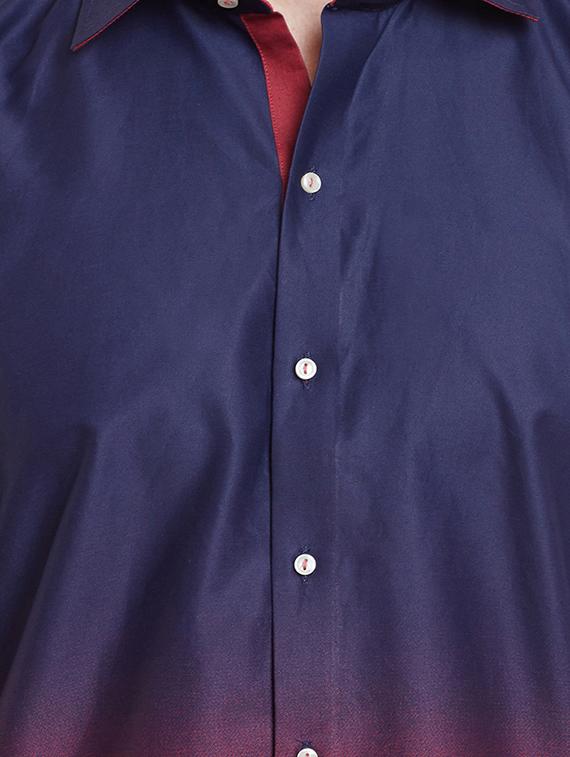 blue cotton casual shirt - 14888593 - Zoom Image - 4