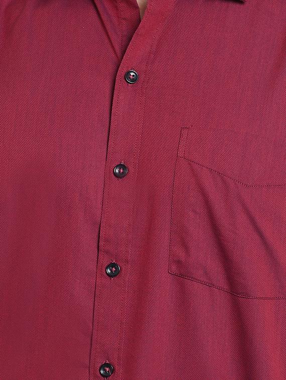 pink cotton casual shirt - 14888617 - Zoom Image - 4